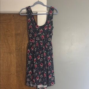 LC Lauren Conrad Floral Dress - Blue and Pink